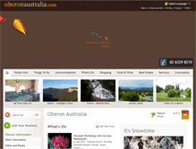 Tablet Screenshot of oberonaustralia.com.au